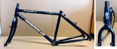 Panasonic Mountain Cat Z フレームのみ OLD MTB Panasonic MOUNTAIN CAT Frame Set Aluminum Old MTB Touring Dark