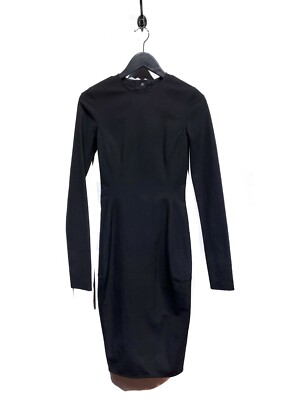 Rick Owens Black Open Back Long Sleeves Dress - size 40 IT - SMALL | eBay