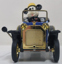 Masudaya Corp 1981 Walt Disney Mickey Mouse 1908 Lever Action Toy Car Tin Works