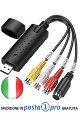 Convertitore da VHS a Digital, Scheda di Acquisizione Video Hi8 VHS a DVD