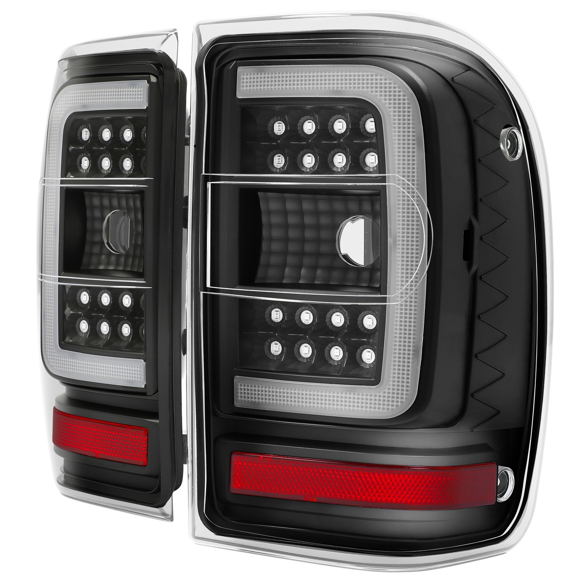 2001-2011 Ford Ranger Black Housing Clear Lens LED Tail 2001-2011 Ford Ranger Black Housing Clear Lens LED Tail