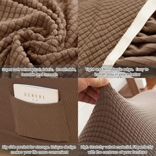 Elastischer Relaxsessel 1-Sitzer Sofa Bezug Schoner Liegesessel Bezug Schoner - Bild 15 von 56