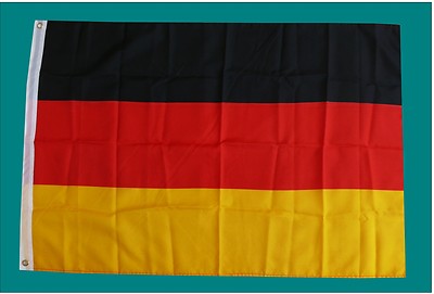 Deutschland Flagge 90 X 152 Cm - Aus Robustem 210D Oxford-Stoff, UV-beständig, Mit 2 Messingösen - Für Mast, Haus, Garten, Auto & Events
