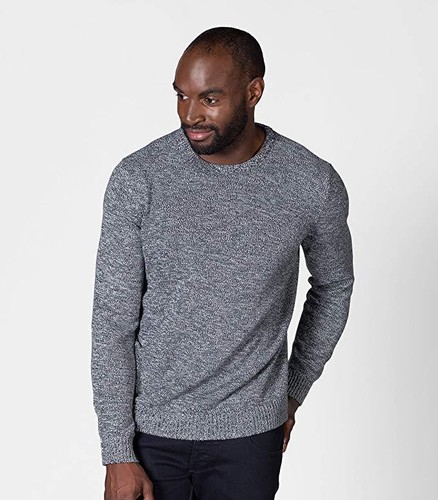 Cotton Twist Crew Neck Jumper Knitted 