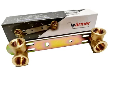 Concealed Shower Fitting Wall Plate Thermostatic Tap Mixer Bar Valve Bracket BSP