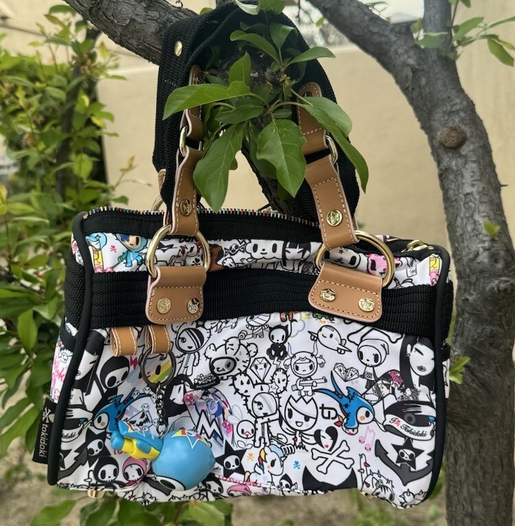 Tokidoki Mini Boston Hand Tote Bag Bone Skull Charm Japan | eBay