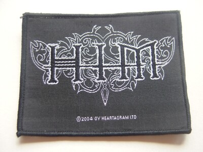   Vintage 2004 H.I.M. Woven Patch Black Ornamental Logo Goth Rock Rare NOS  