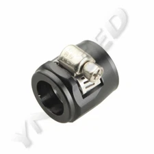 US SHIP AN10 AN-10 Aluminum Fuel Hose Line Clamp HEX Finishers Adapter Black