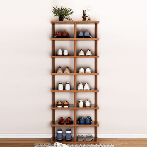 6/8 Tier Vertical Shoe Rack Tall Shoe Tower Storage Shelf Organizer Shoe Tower - Picture 12 of 18