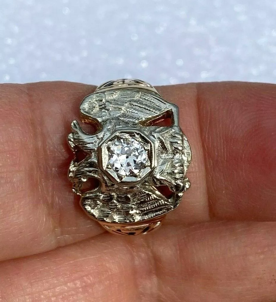 Antique 32nd clearance degree mason ring