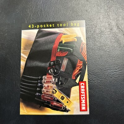 #ad #ad Jb98a Craftsman Card Sears Roebuck 1997 98 #41 Tool Bag 43 Pocket $3.29