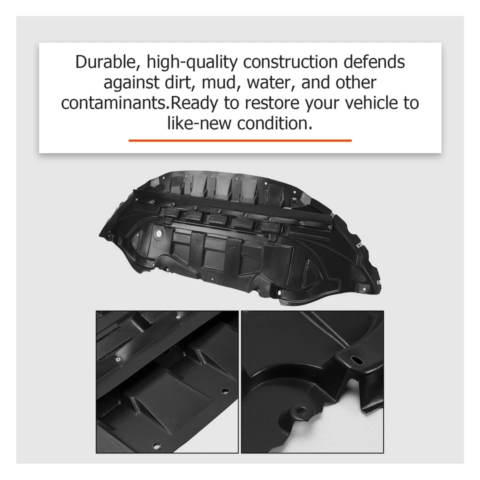 Protector contra salpicaduras de motor bajo cubierta para Ford Mustang 2013-2014 3,7 L 5,0 L Foto 4 de 4