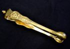 Grande pince à sucre ou à glaçons metal doré no vermeil style régence