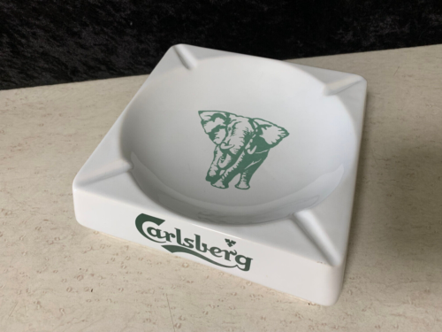 Rare Vintage Carlsberg Beer Ashtray  "Pression Qualite Elephant" By Wade England - Picture 1 of 9