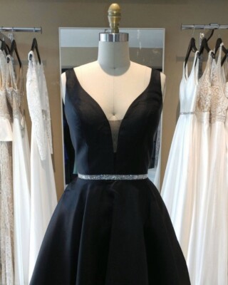 slim fit dress slacks Vintage Formal Black Lace Up Sheath Long Prom Dresses with Sleeves main image 1