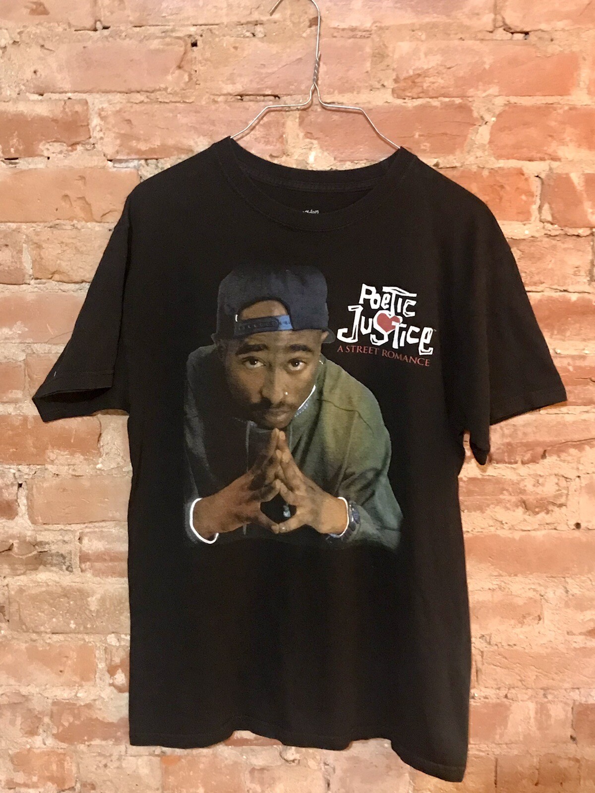 FILA T shirt Tupac Shakur Poetic Justice anni '90 media Janet Jackson A Street Romance