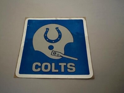 Vintage NFL Baltimore Colts Decal Sticker.Mint.Same day Ship. UNITAS !   1960's
