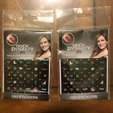 duck dynasty Nail Accent Stickers 100 Stickers Lot Of 2