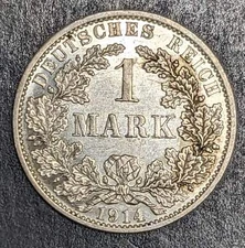 1914 A Germany Silver 1 Mark