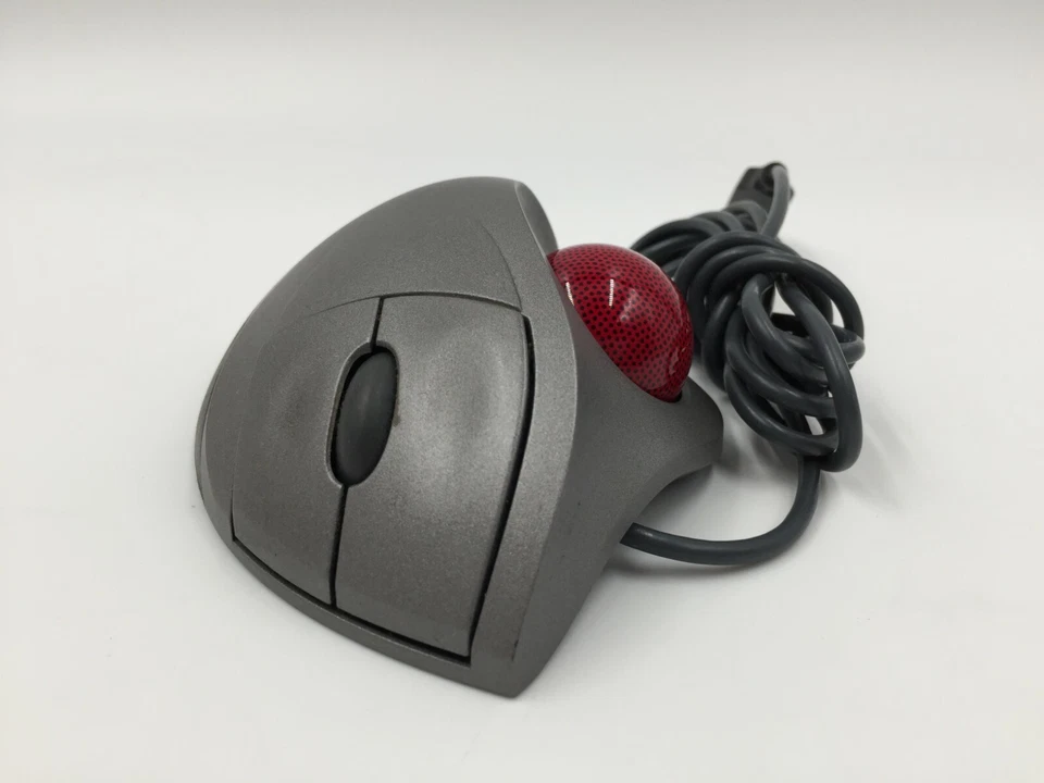 Logitech TrackMan Wheel Mouse USB Optical Trackball Mouse Silver T-BB18 Tested - Image 2 of 4