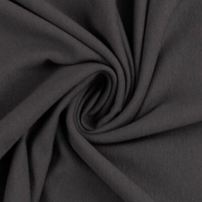 0,5 m Eike, anthrazit (790), Sweat gerauht (14,20 EUR/m)