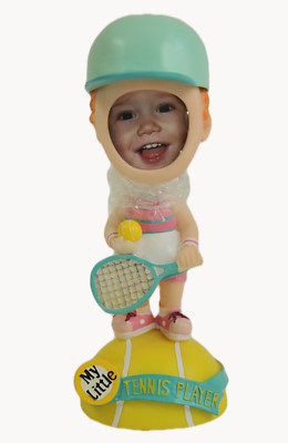 Tennis Player Photo Frame Bobble Head NEW Girl Foto Head Priority Mail Ship