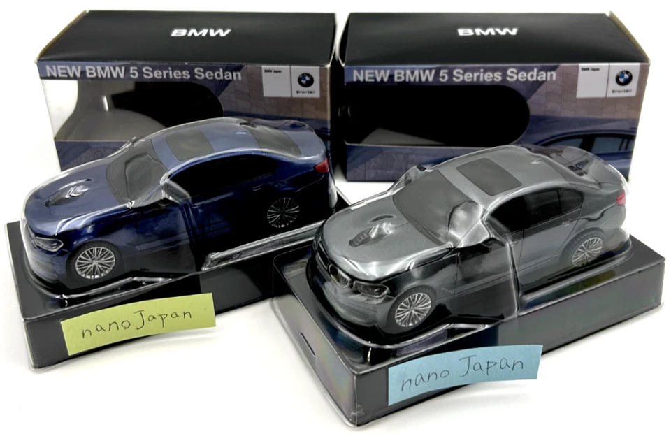 BMW 5 Series Sedan Mini Car Gray and Blue Wireless Computer Mouse model Dealer - Image 2 of 4