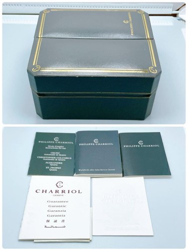 Philippe Charriol Columbus 9011910 Date Watch w/Box Unisex JAPAN USED - Picture 9 of 10