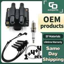 UF538 OEM Ignition Coil + Spark Plug + Wireset for 2.5L Impreza Outback Forester