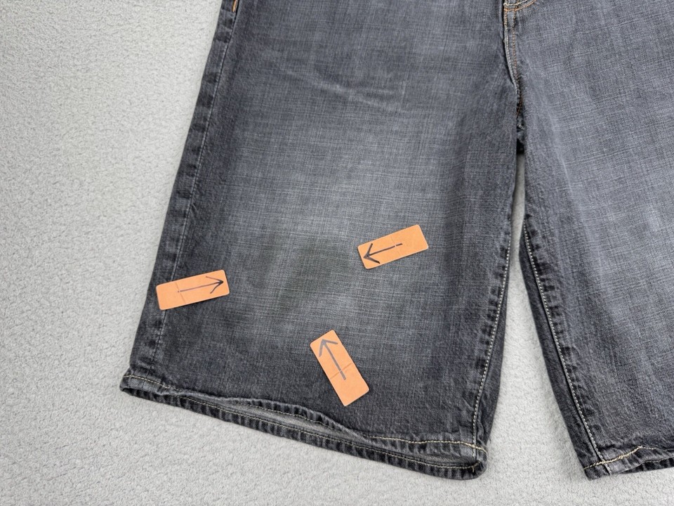 Ecko Unltd Shorts Men's 36 Denim Baggy Fit Jorts Embroidered Logo 13