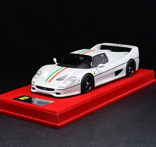 1/18 Looksmart Ferrari F50 Pearl White with Italian Stripe Limited 35pcs - Picture 2 of 9