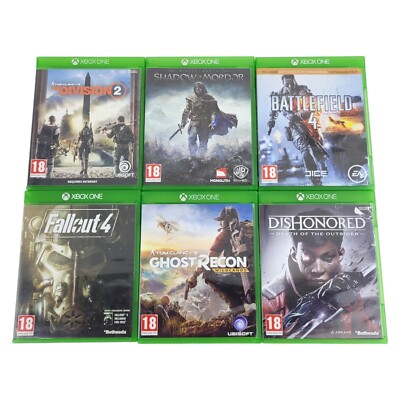Microsoft XBOX One Spielepaket, Lot inkl. Dishonored, Fallout 4, Battlefield