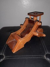 Vintage Handcrafted Wooden Moving Digger