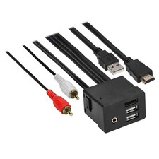 Axxess AXUSB-HK3 Dual USB/AUX/HDMI Replacement Panel 3Ft for Hyundai/Kia 2014-Up