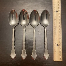 Satinique Oneida Community Stainless Steel 4 Teaspoons 4 Sets Available EXC!