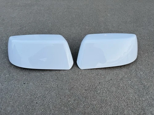 OEM Set 2 Chevy Tahoe Suburban Yukon White 15 16 17 18 19 20 Mirror Covers Used