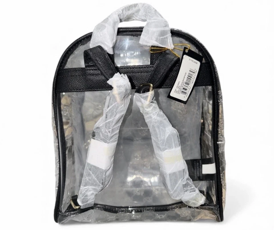 Mochila Bebe Clear Bolso Transparente Aprobado por Estadio con Parece Negro Foto 2 de 2