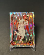 2025 Topps Chrome - Jeimer Candelario - Ray Wave Refractor - #85 Cincinnati Reds
