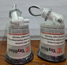 Pair Of 2 Hubbell Taymac Wet Location Metal Lampholder LT100S