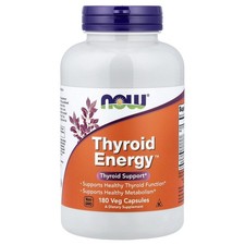 Now Foods Thyroid Energy 180 Veg Capsules GMP Quality Assured, Kosher