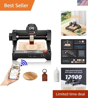 Portable Ray5 Mini Laser Cutter, WiFi Connectivity & Beginner-Friendly Design