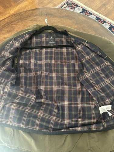 Beretta-Brooks Brothers Men M Green Plaid Wool Liner Field Coat Hunt Jacket DS29 image 4