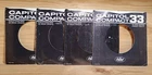 4 Capitol Compact 33 Record Sleeves 7" Inch For Beatles Compact 33 Used RARE