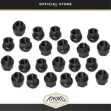 LAND ROVER DISCOVERY 2 TD5 V8 BLACK STEEL WHEEL NUT SET x23 TERRAFIRMA