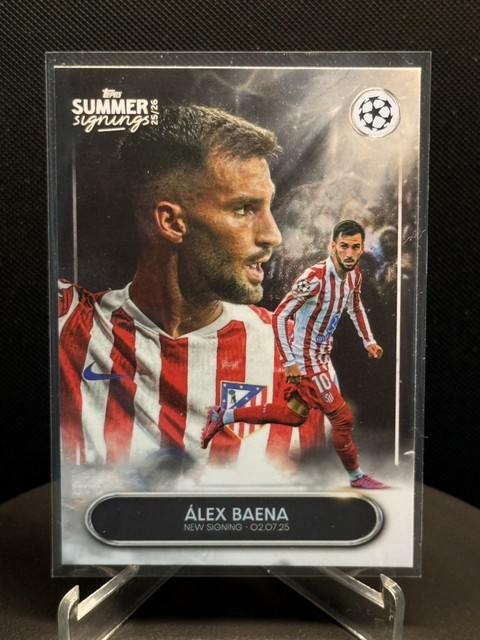 ALEX BAENA Topps Summer Signings UEFA Club Competitions 2025-26 Atletico Madrid