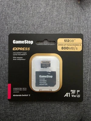 GameStop 512GB Express Micro SD Card for Nintendo Switch 2 BRAND NEW