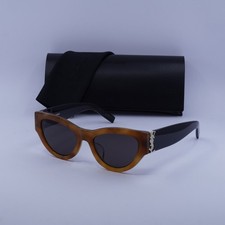 New Saint Laurent SL M94/F 004 Havana/Black/Black 53-19-145 Sunglasses