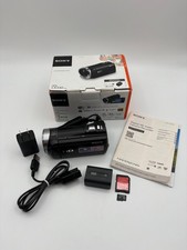 Sony HDR-CX330 HD Handycam Camcorder Video Camera w/60x Zoom Bundle Tested