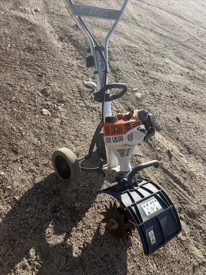 🇺🇸STIHL MM55 MultiMotor 27CC Jardín 2 Ciclos Cultivador Ruedas🇺🇸 Foto 3 de 4