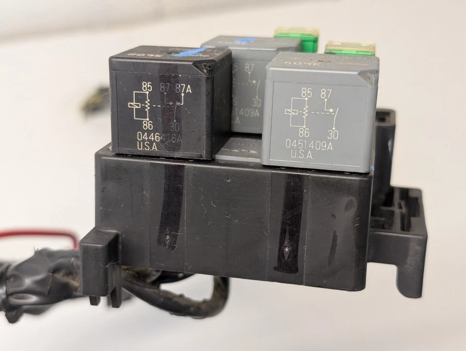 03-07 GM caminhão SUV motor ventilador de refrigeração fusível elétrico relé caixa bloco chicote de fios - Imagem 4 de 4